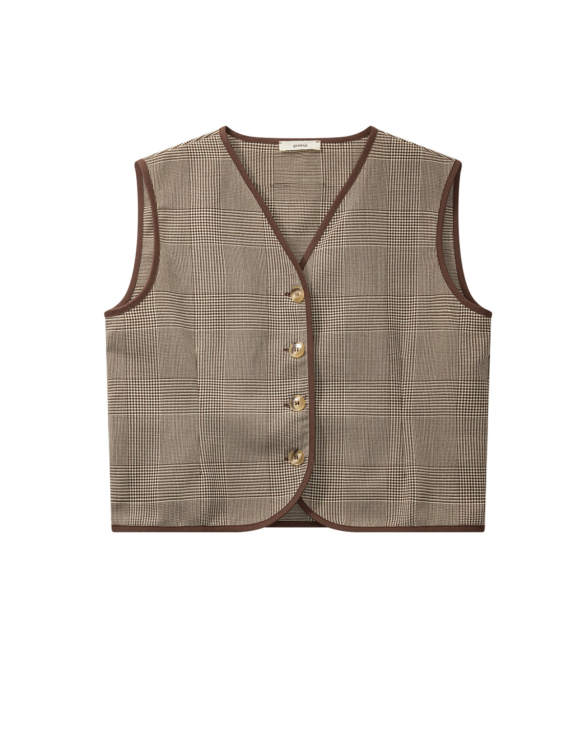 Jane Vest - Prince of Wales Wool