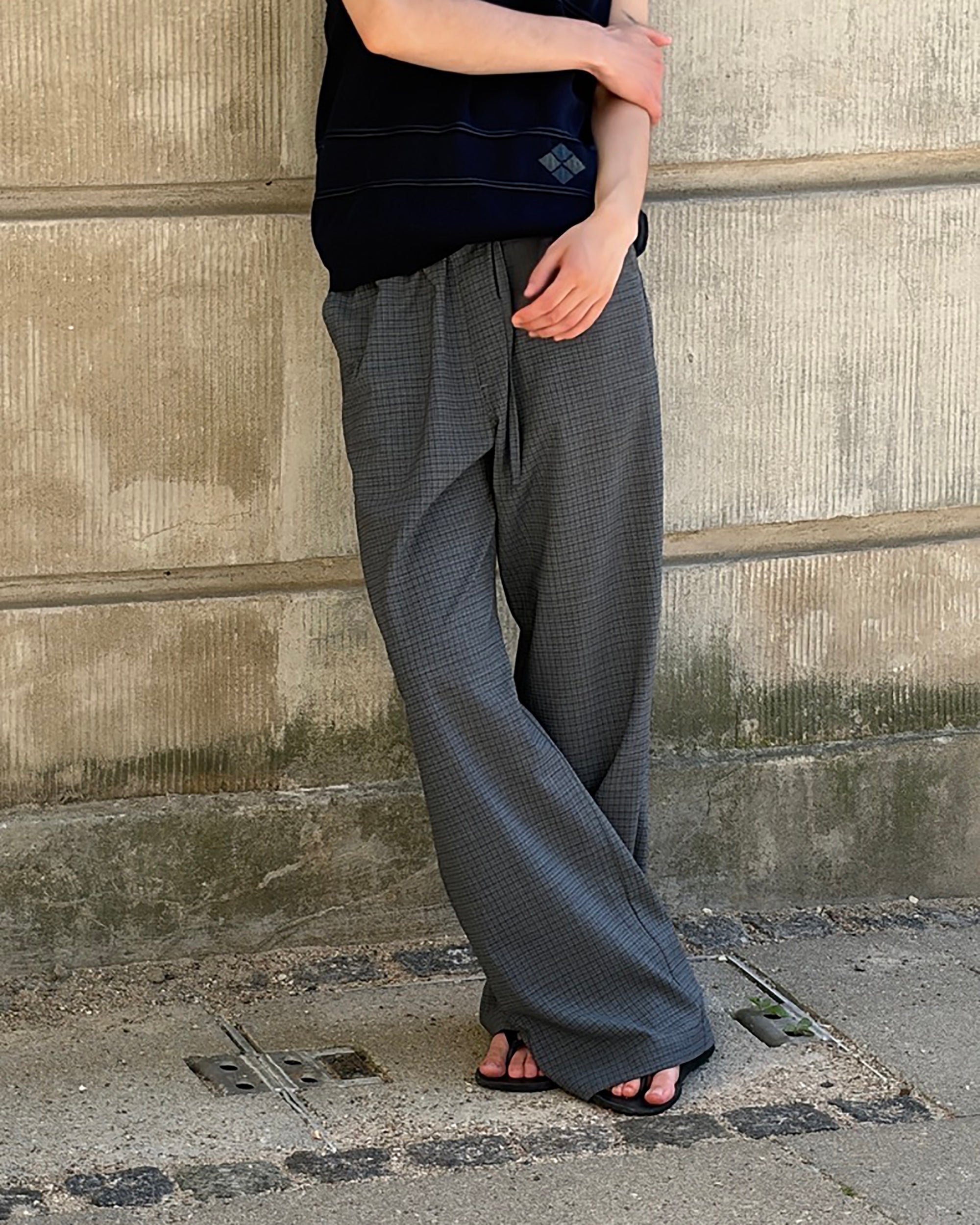Ingrid pants - Light Blue Check