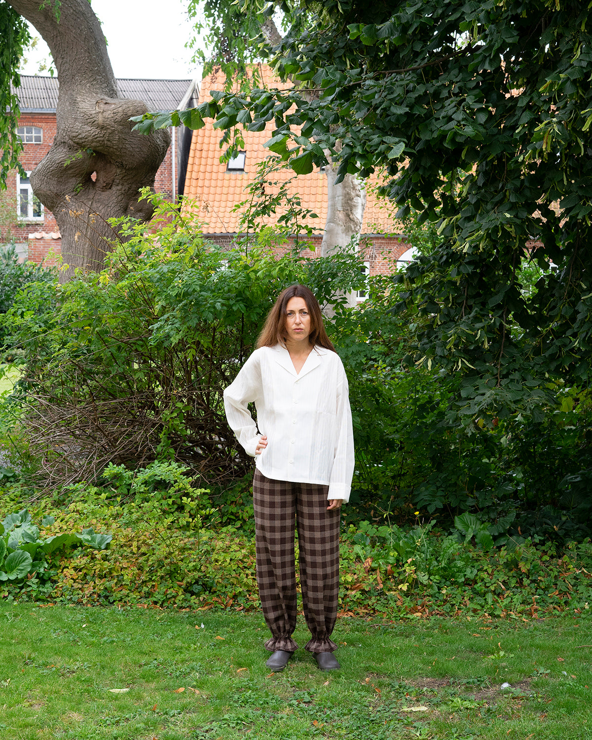 Nina pants - Brown Check