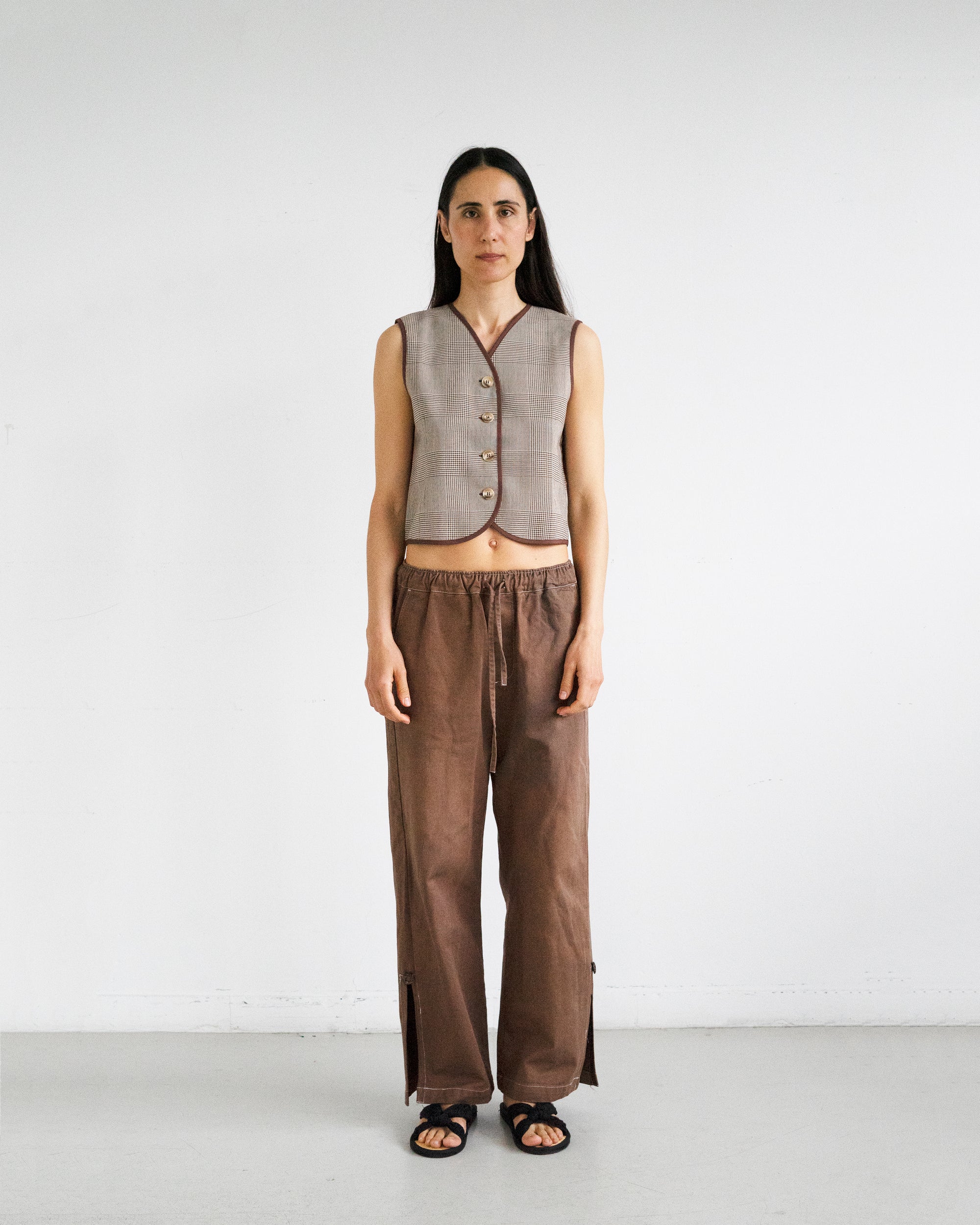 Jane Vest - Prince of Wales Wool