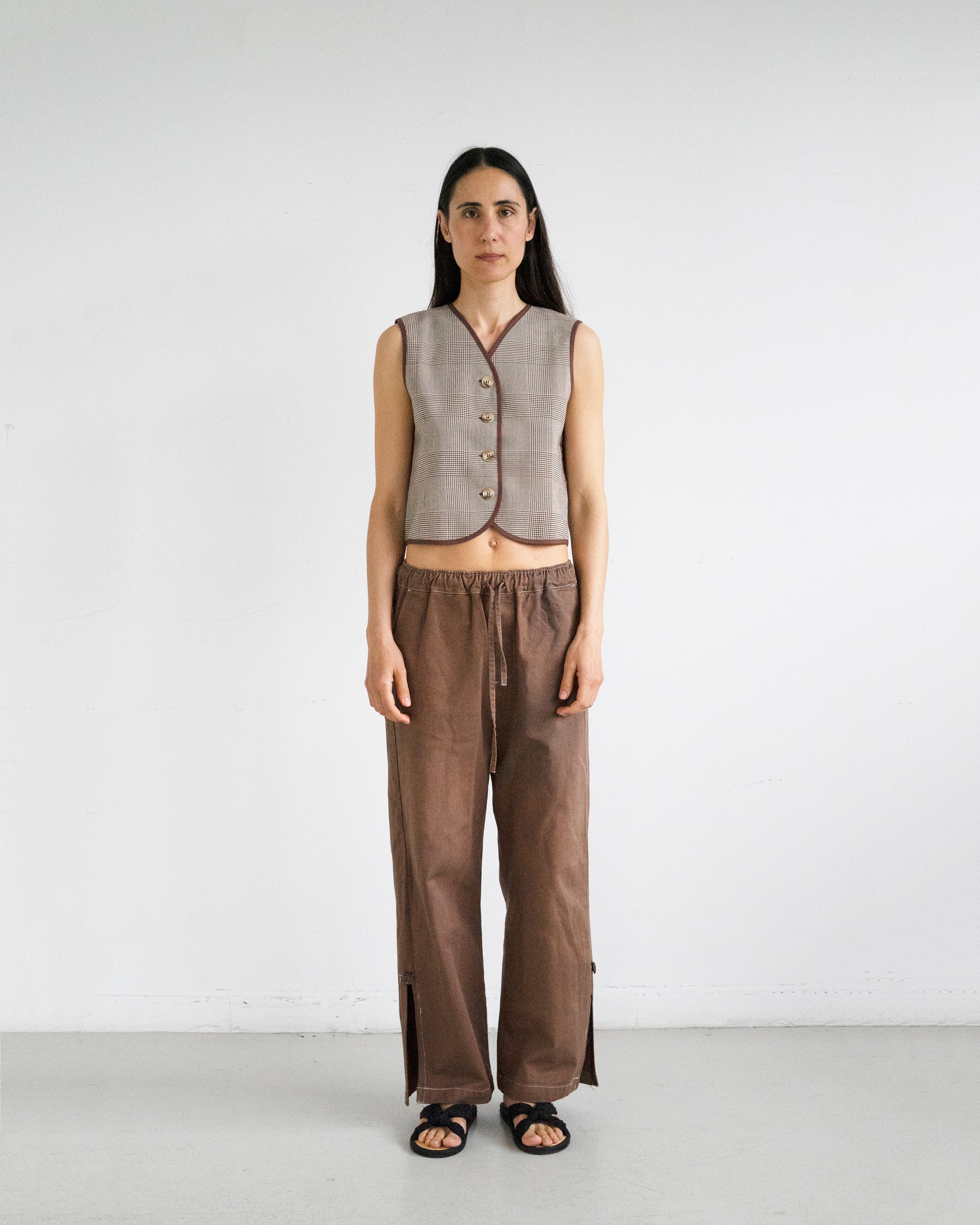 Jane Vest - Prince of Wales Wool