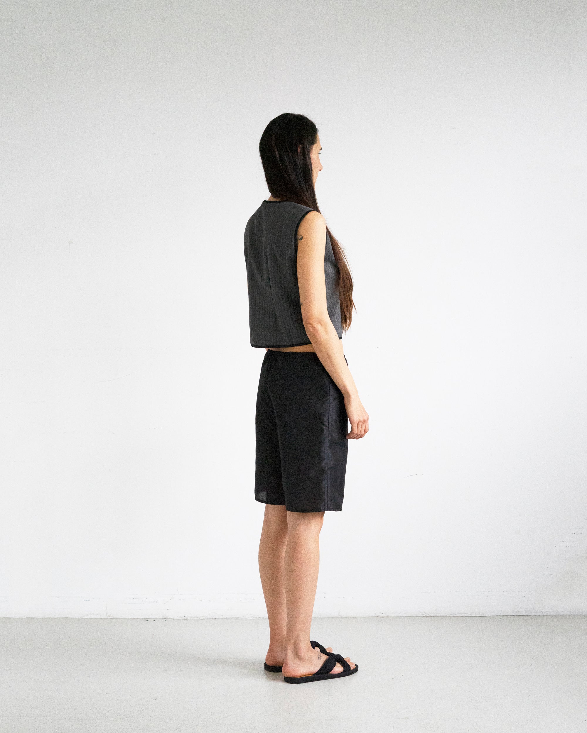 Jane Vest - Vintage Stripe Wool