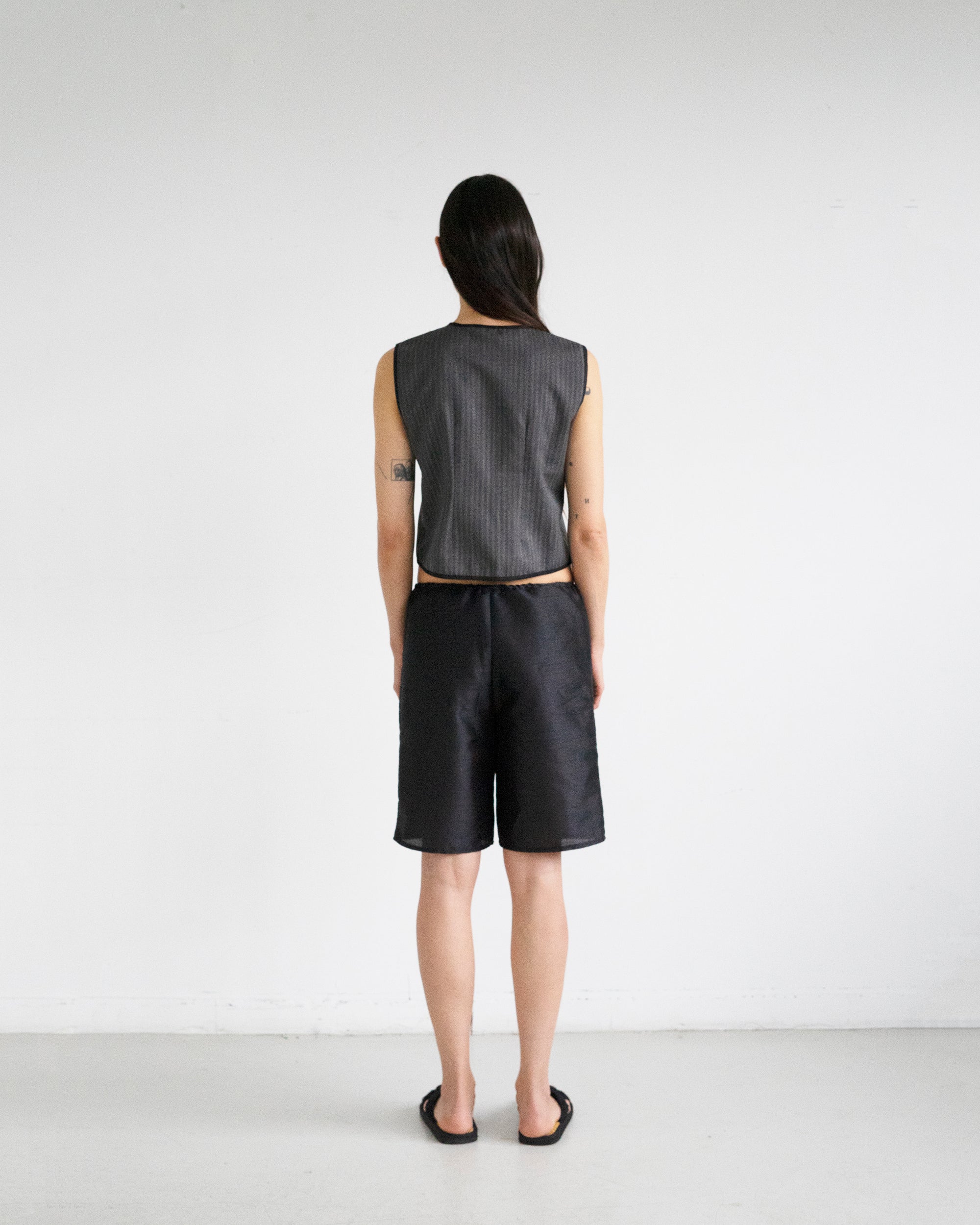 Jane Vest - Vintage Stripe Wool