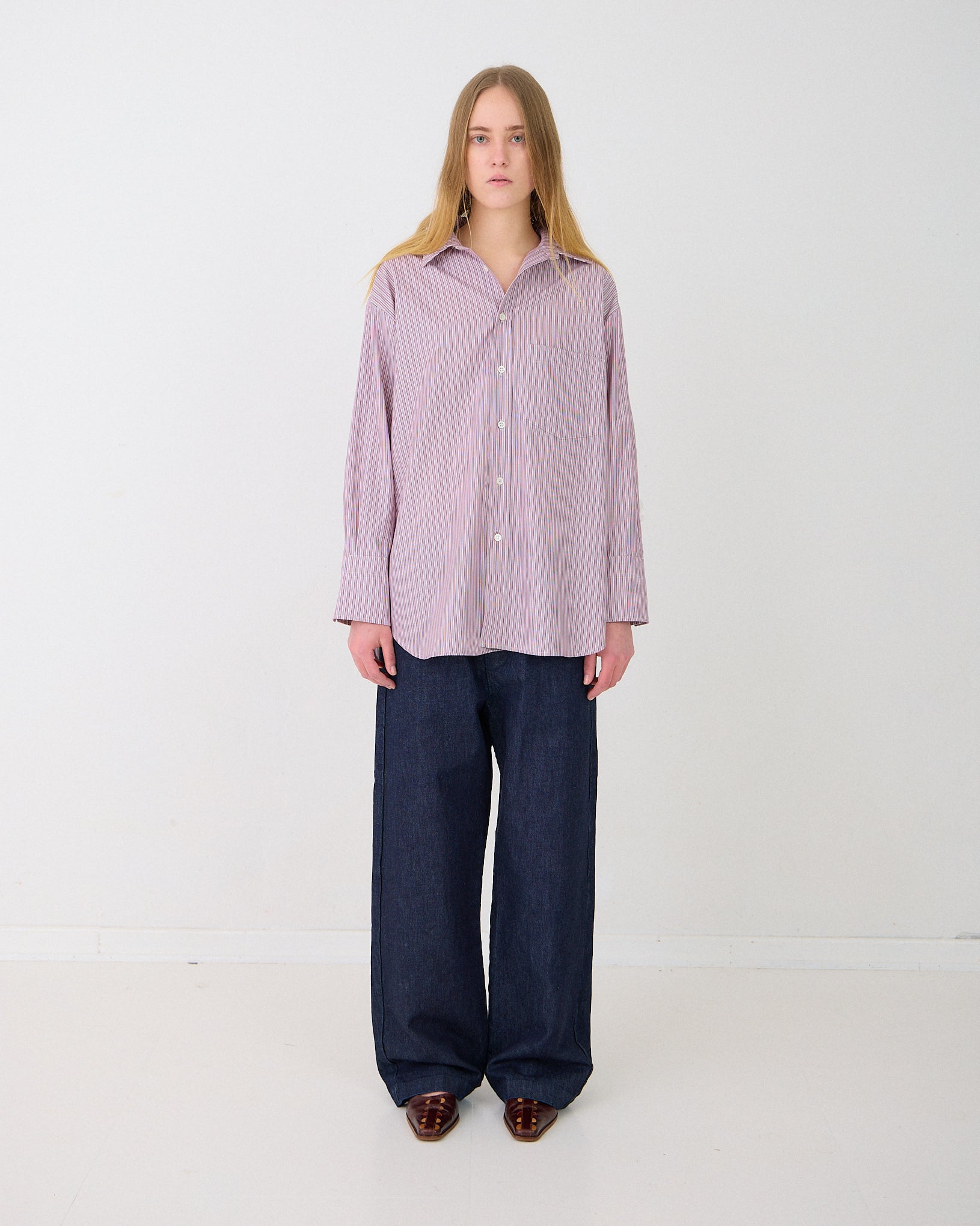 Margit shirt - Red stripe