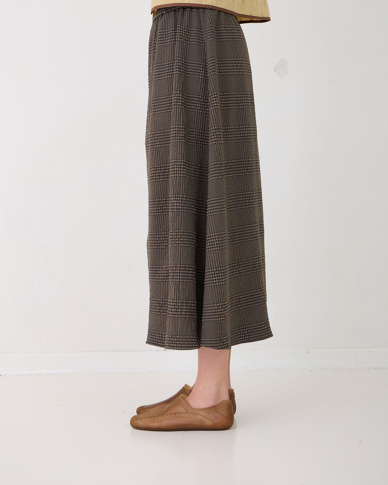 Helen Skirt - Brown Check