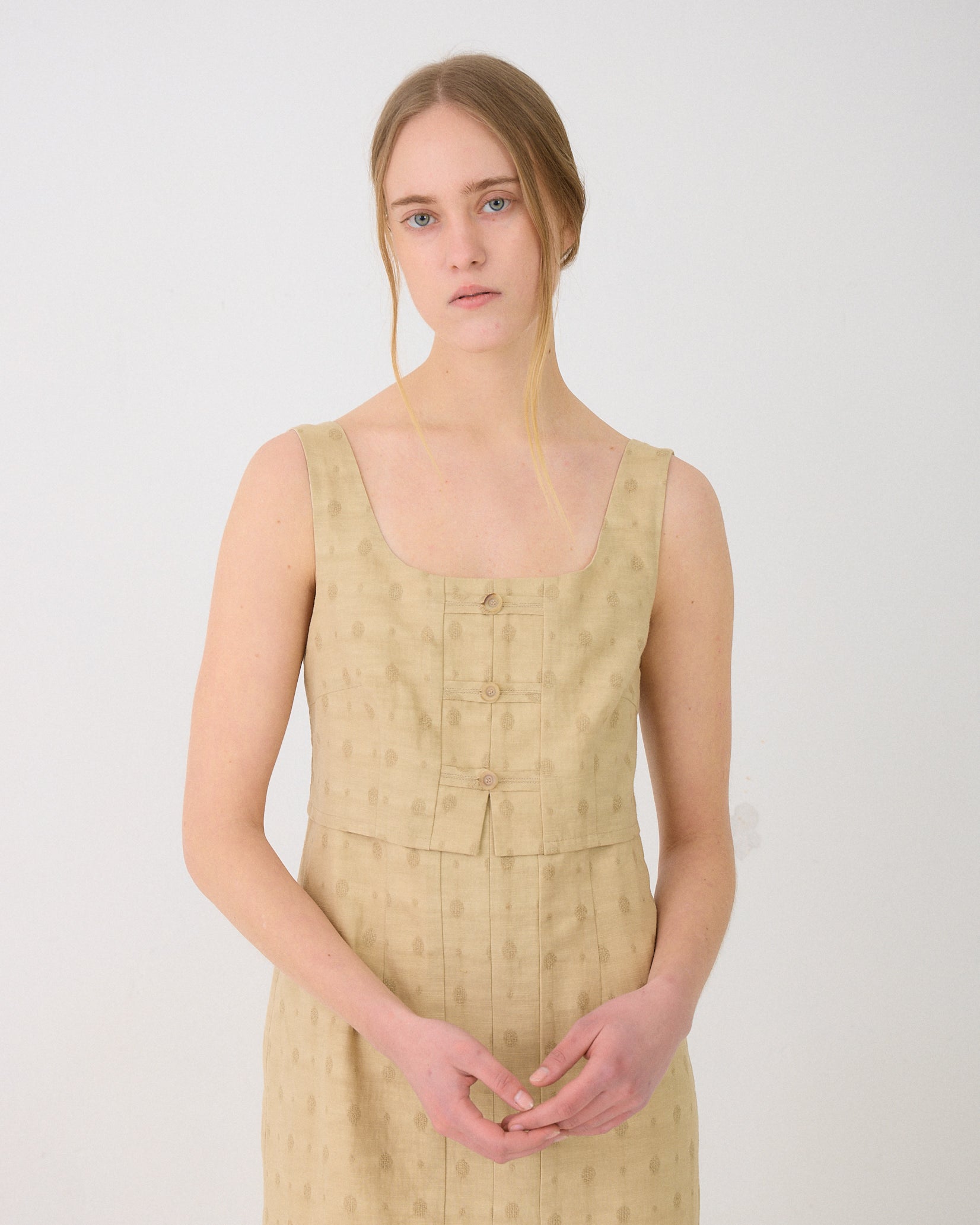 Anne Dress — Long Linen Dress
