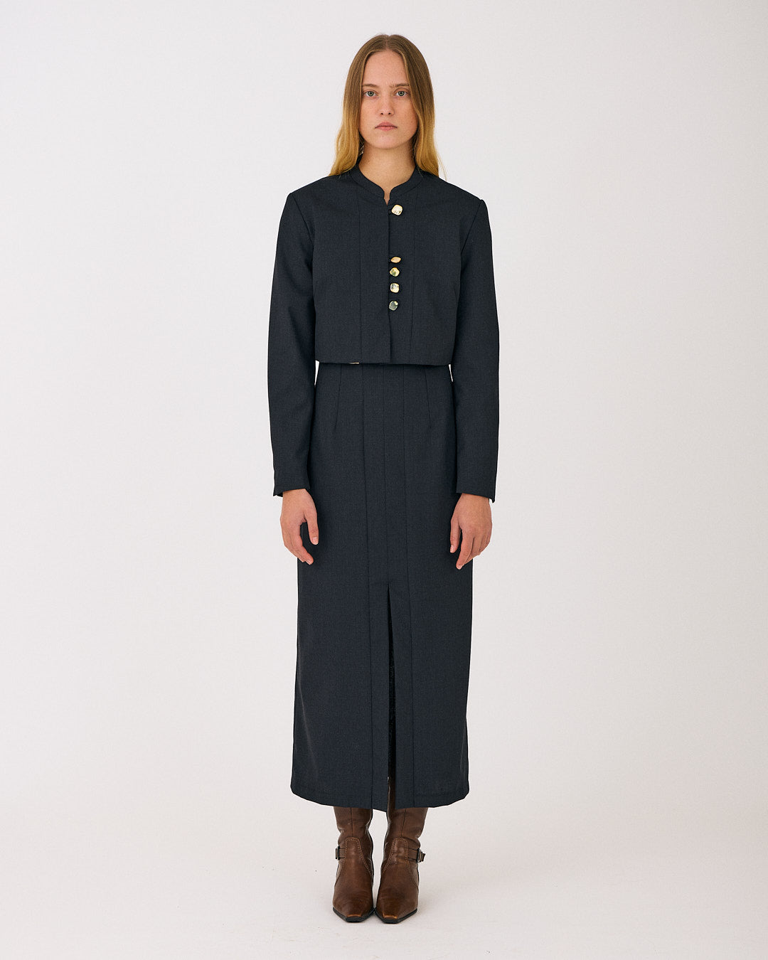 Anne Dress - Charcoal