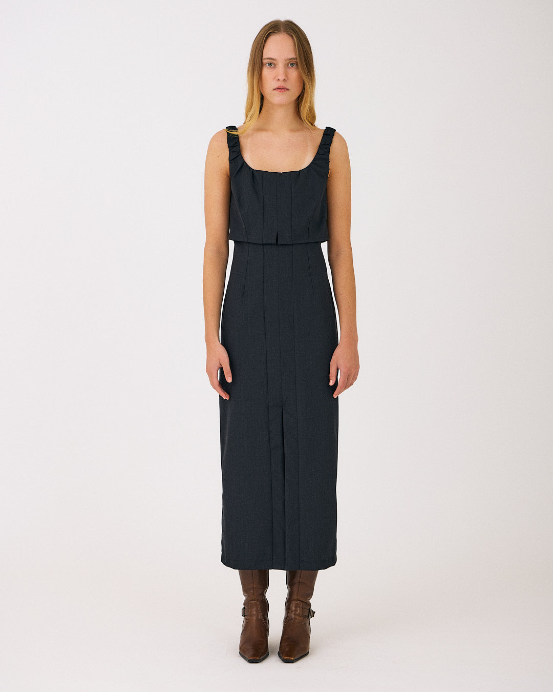 Anne Dress - Charcoal