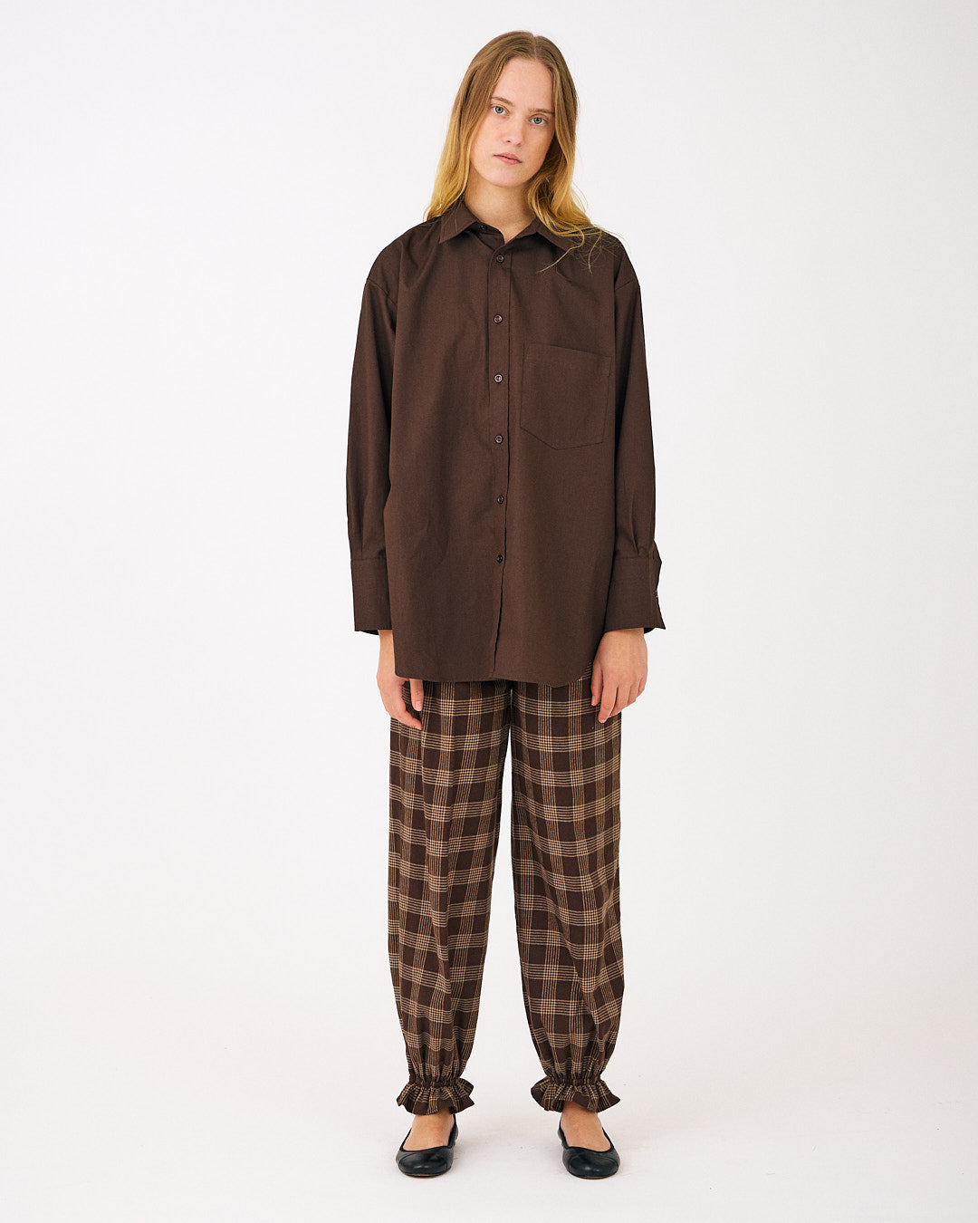 Nina pants - Brown Check
