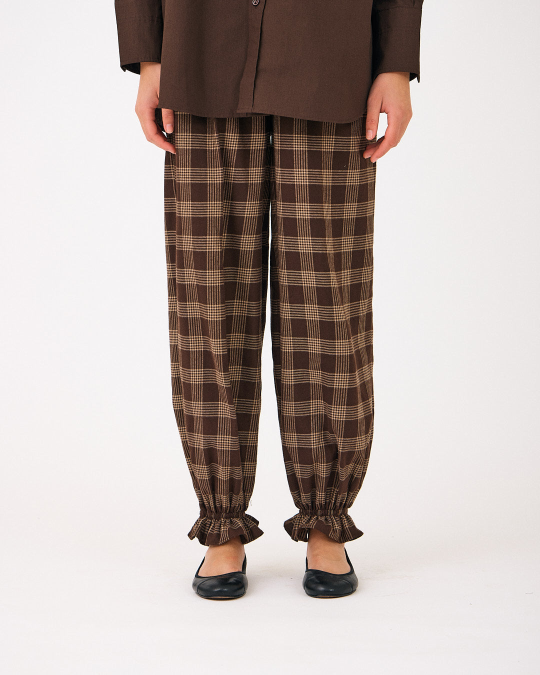 Nina pants - Brown Check