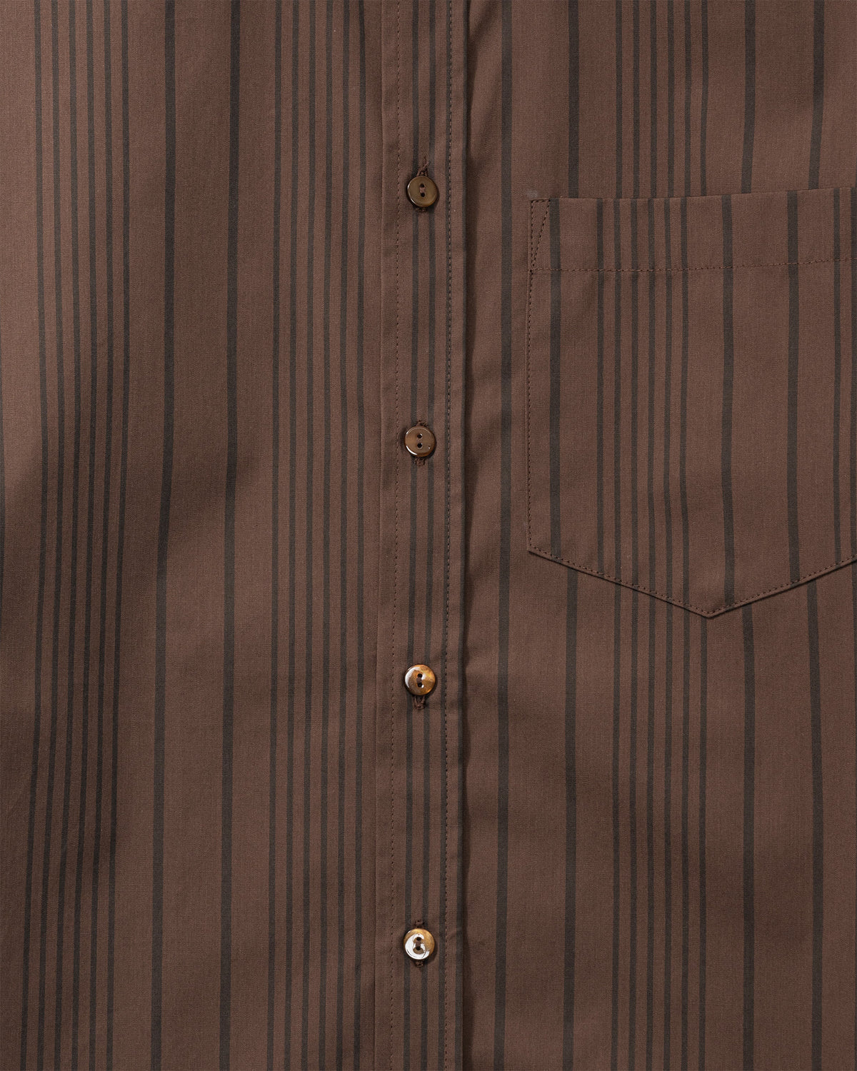 Margit shirt - Chestnut Stripe