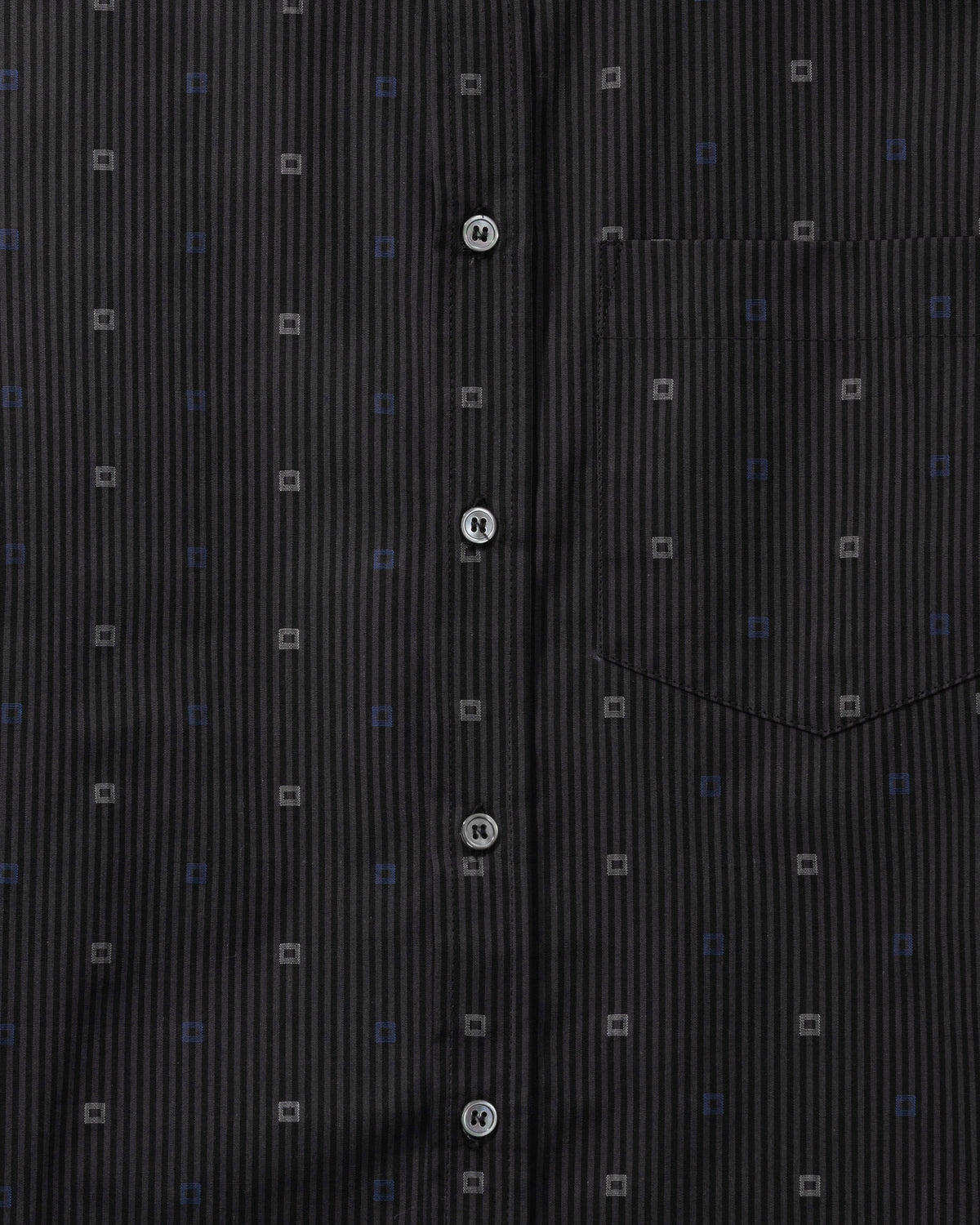 Margit shirt - Graphite Geo Stripe