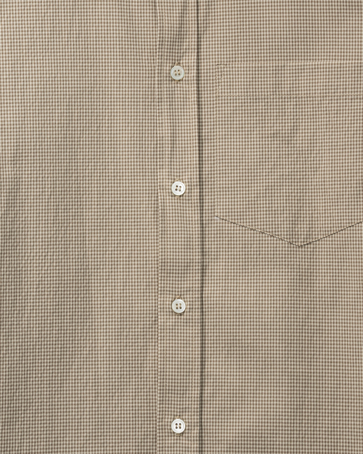 Margit Shirt – Biscuit Micro Check