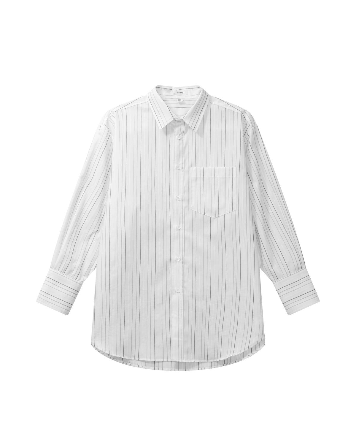 Margit shirt - Cotton White Pinstripe