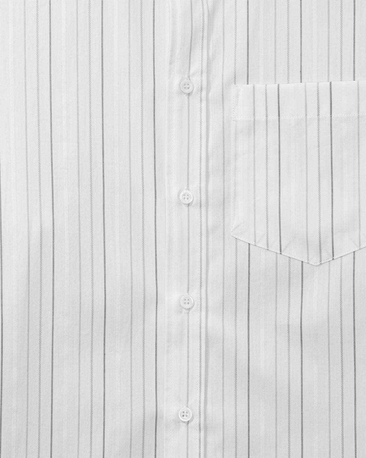 Margit shirt - Cotton White Pinstripe