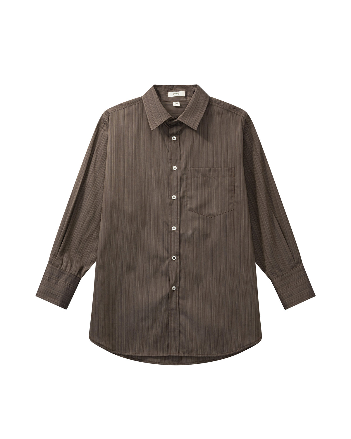 Margit shirt - Mocha Fine Stripe