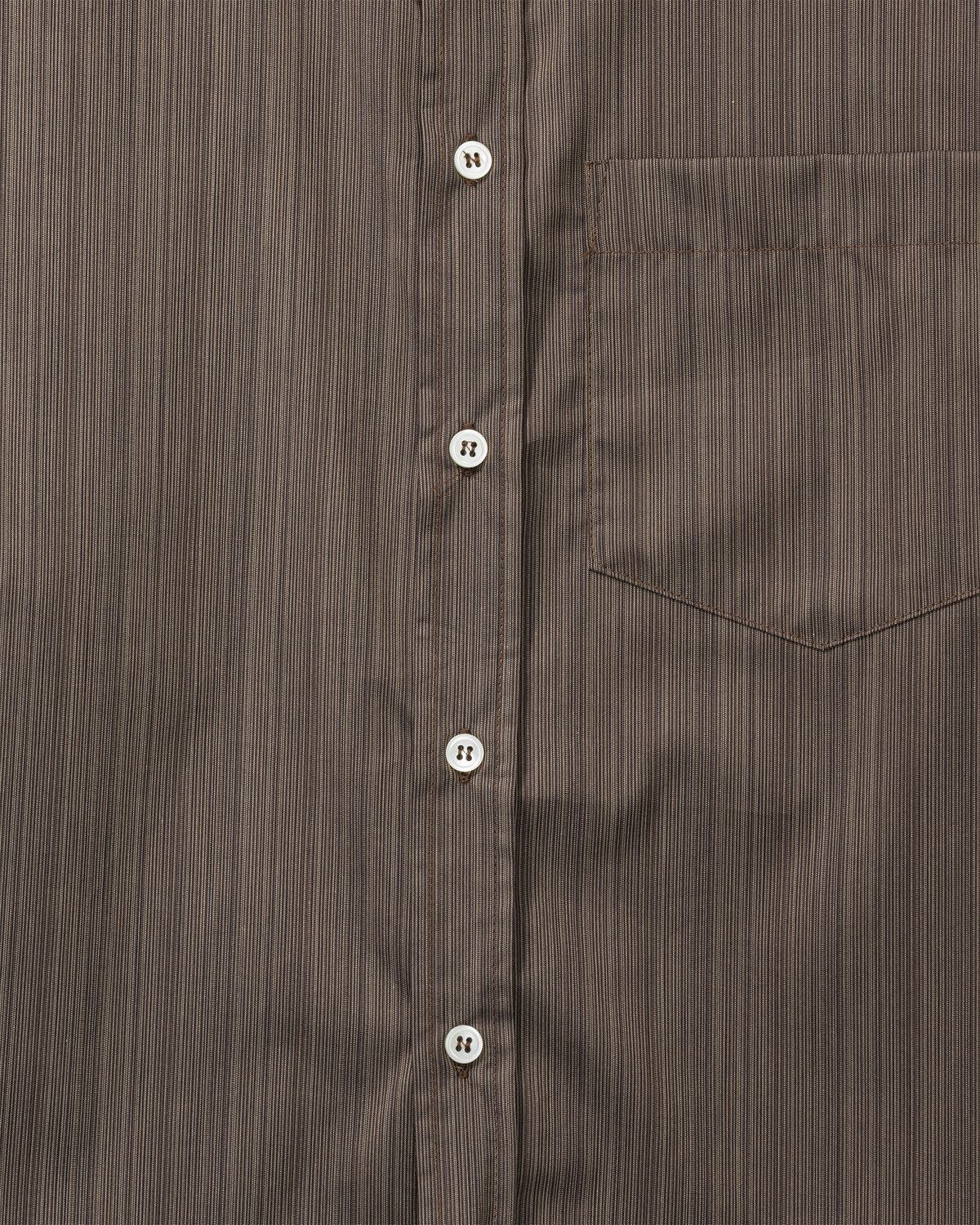 Margit shirt - Mocha Fine Stripe